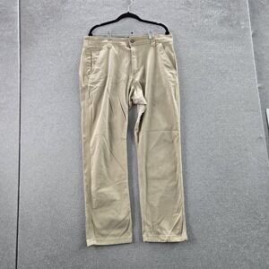 CAT Men Pants 34X32 Brown Work Canvas Workwear Gorpcore 29" Inseam